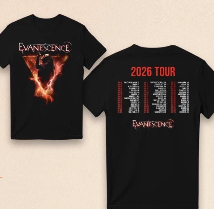 Футболка Evanescence 2026 Tour