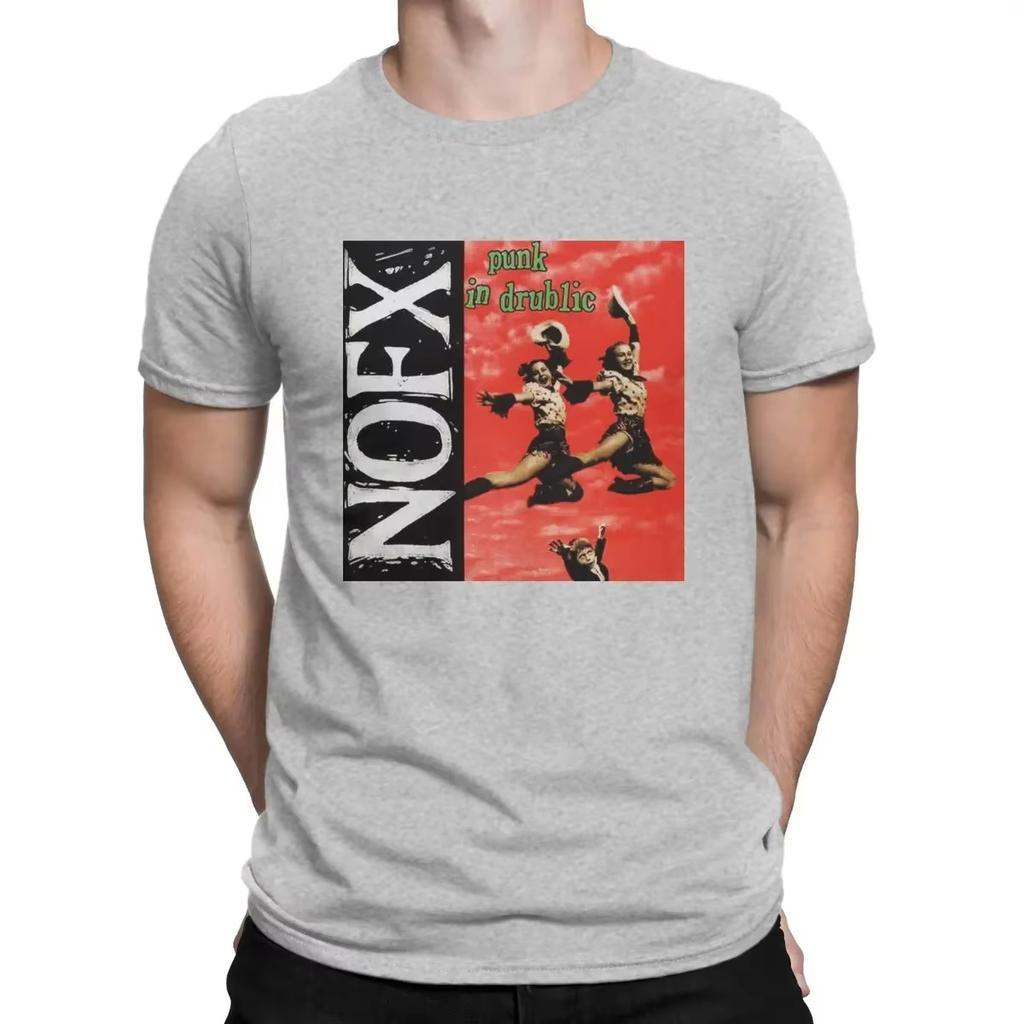 Новая футболка NOFX с принтом, смешная, хлопковая, с коротким рукавом, футболка музыкальной группы, с круглым вырезом, одежда, легкая и дышащая для прохладных летних нарядов