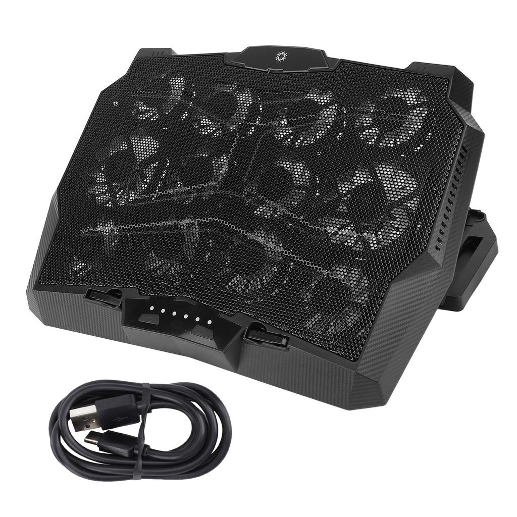 Laptop Cooler Cooling Pad 3500RPM Type C 12 Fans 5 Height Adjustable Portable Laptop Fan Cooler Stan