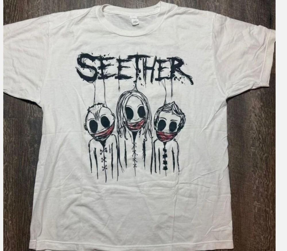 Винтажная футболка Seether Мужская Женская Размер от S до 5XL Унисекс