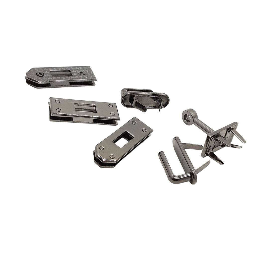 6 шт. Фурнитура для замка сумки из цинкового сплава, Практичный, Устойчивый к коррозии, Набор застежек для кошелька для ремонта сумок своими руками, Аксессуары