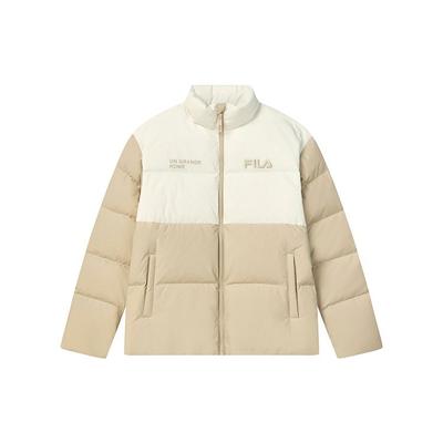 Fila Свободный повседневный минималистичный пуховик с воротником-стойкой и логотипом с длинными рукавами, верхняя одежда унисекс F11U249903F-LK