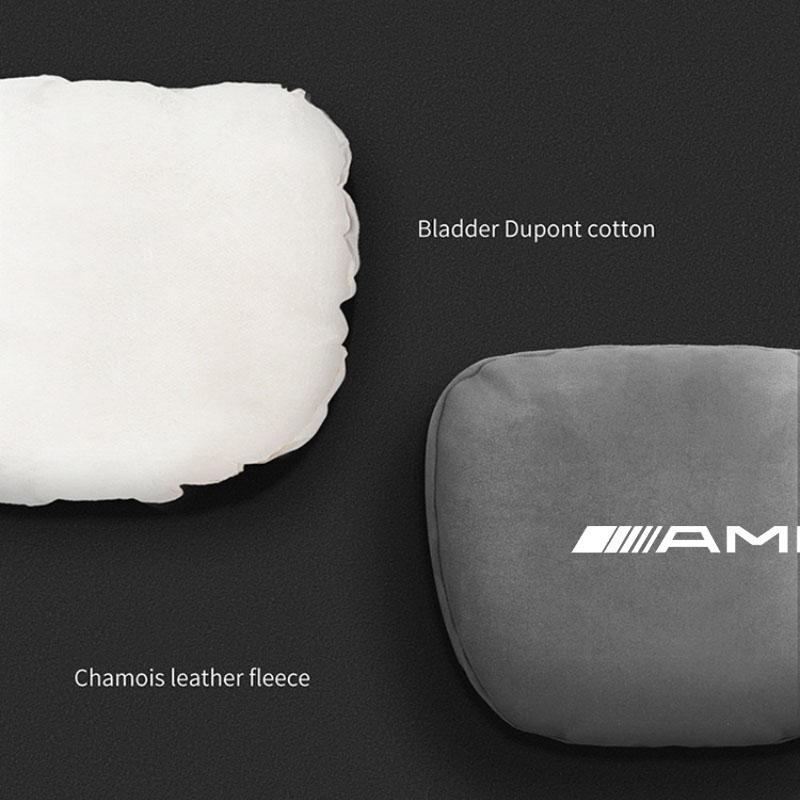 For Mercedes Benz W205 W177 W212 W213 W221 W220 W176 ML GT AMG Car Headrest Neck Support Seat Lumbar Cushion Soft Neck Pillow BB1