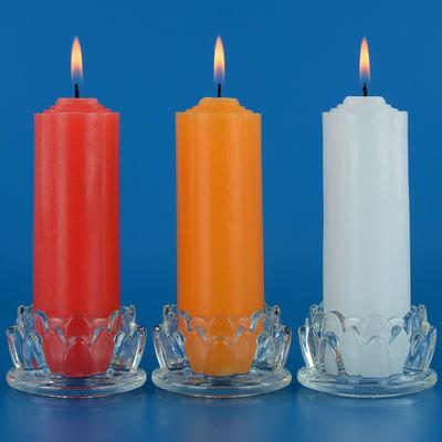 Свечи для освещения при отключении электроэнергии в доме для воска Будды, бездымные, без запаха, красные, белые, желтые, смелые цилиндрические свечи