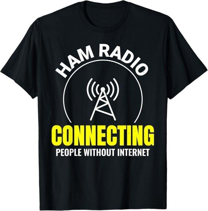 Amateur Ham Radio Operator Antennas Radio Frequency Communication Funny T-Shirt