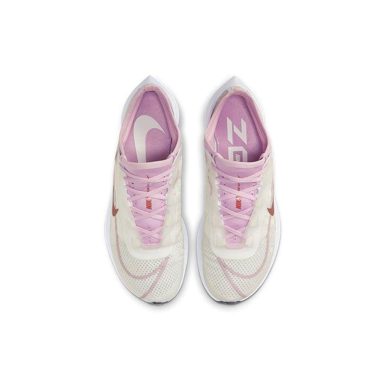 Nike Zoom Fly 3 белые легкие арктические розовые бронзовые женские кроссовки черные металлик-красные-бронзовые AT8241-103