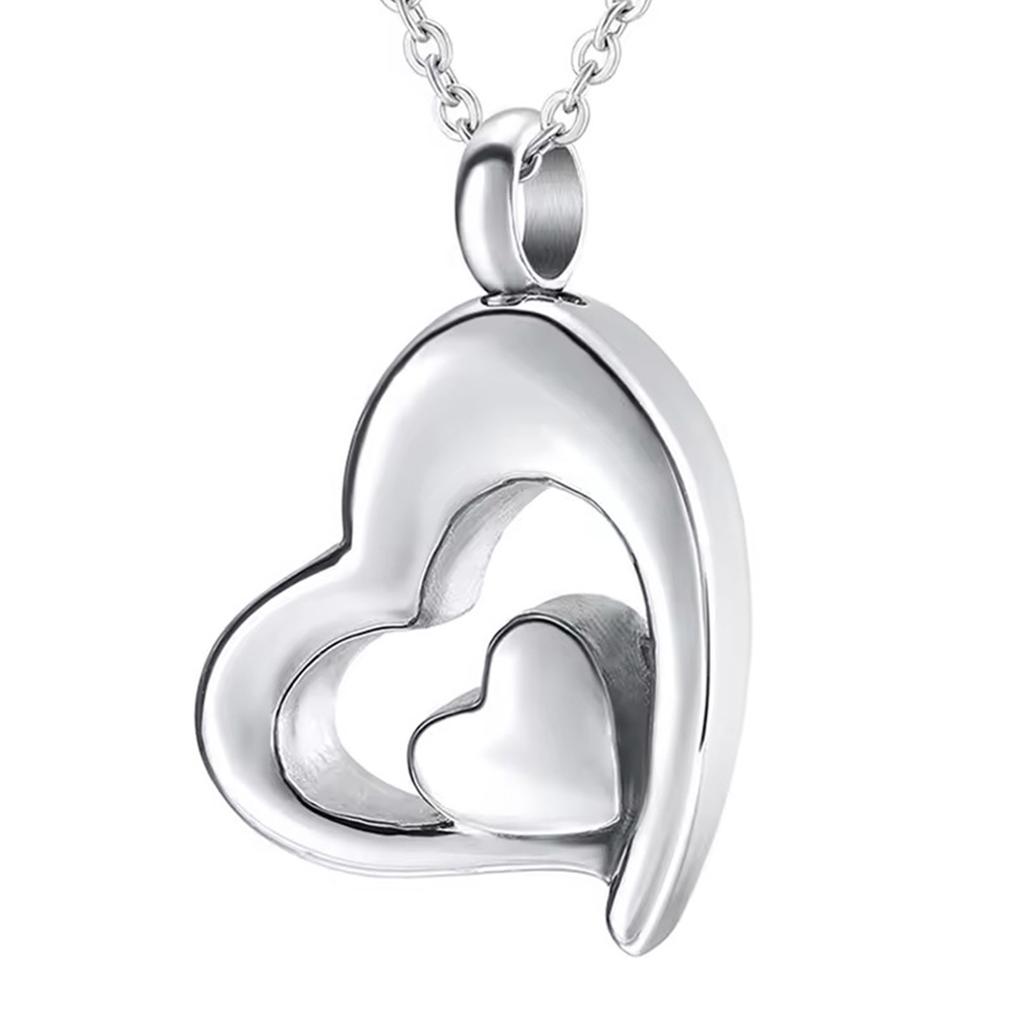 Heart Pendant Necklace for Ashes Heart Charm Necklace Wedding Necklace Bride Wedding Jewelry for Girl Birthday