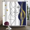 African American Woman Shower Curtain Sexy Black Girl Lady Inspirational Queen Abstract Boho Waterproof Bathroom Shower Curtain