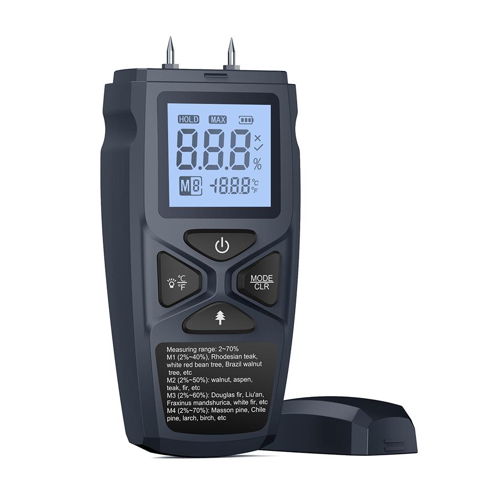 Цифровой измеритель влажности, портативный детектор влажности древесины, ЖК-гигрометр, измерение влажности древесины, бамбуковой бумаги, трав