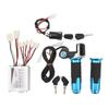 36V 350W Motor Speed Controller Square Display Screen Throttle Twist Grip Set with Lock for