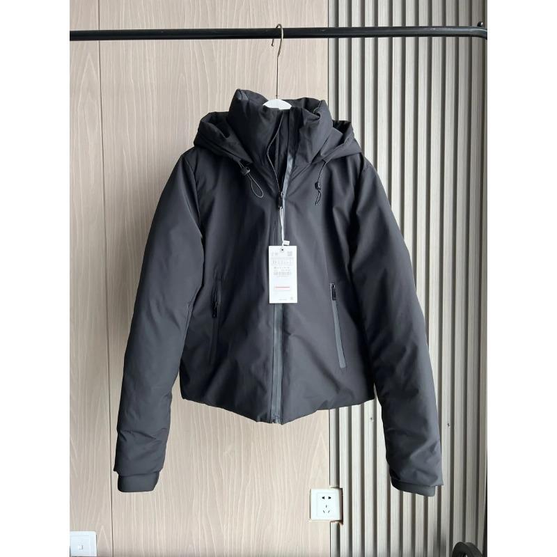 Осенне-зимняя женская короткая куртка с капюшоном из искусственного ветра и водонепроницаемого толстого теплого хлопка для отдыха на природе