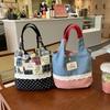 Women's Sweet Plaid Print Bag, Shoulder Bag, Portable Bag, Handbag