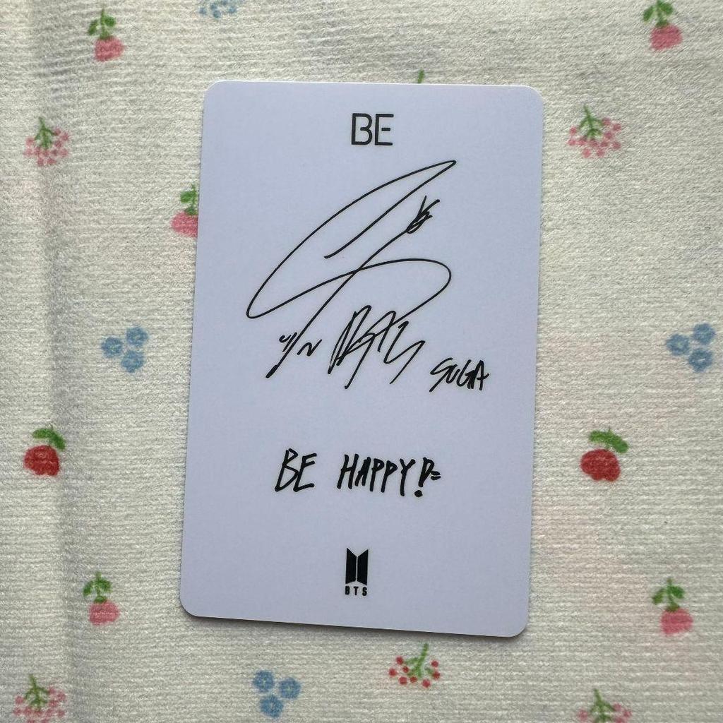 [USED] Korean BTS BE Limited Unreleased Lucky Drop Yoongi Trading Card