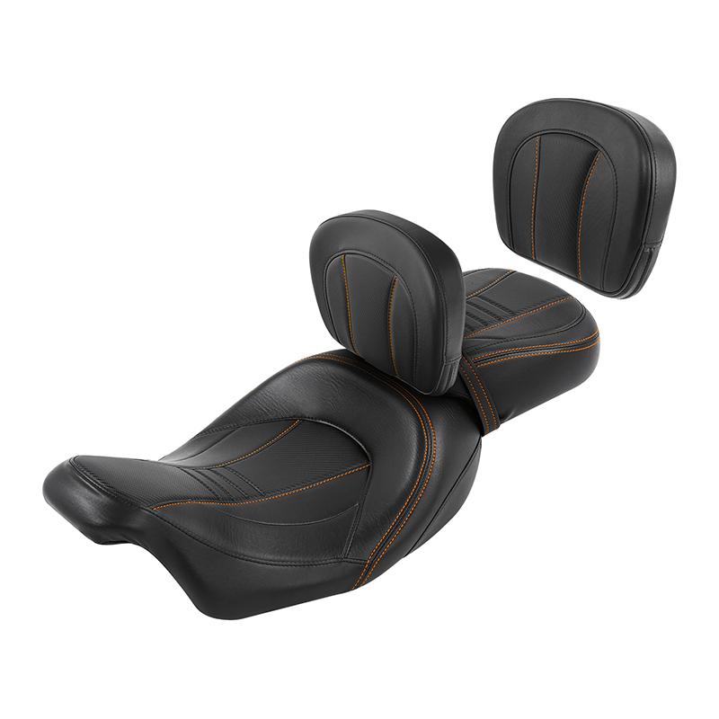 Подушка спинки сиденья водителя и пассажира мотоцикла для Harley Touring Electra Glide Road Glide 2009-2024