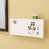 Wireless Wifi Router Box Hanging Plug Board Bracket Wall Shelf Smile Cat Pattern Storage Box Bins