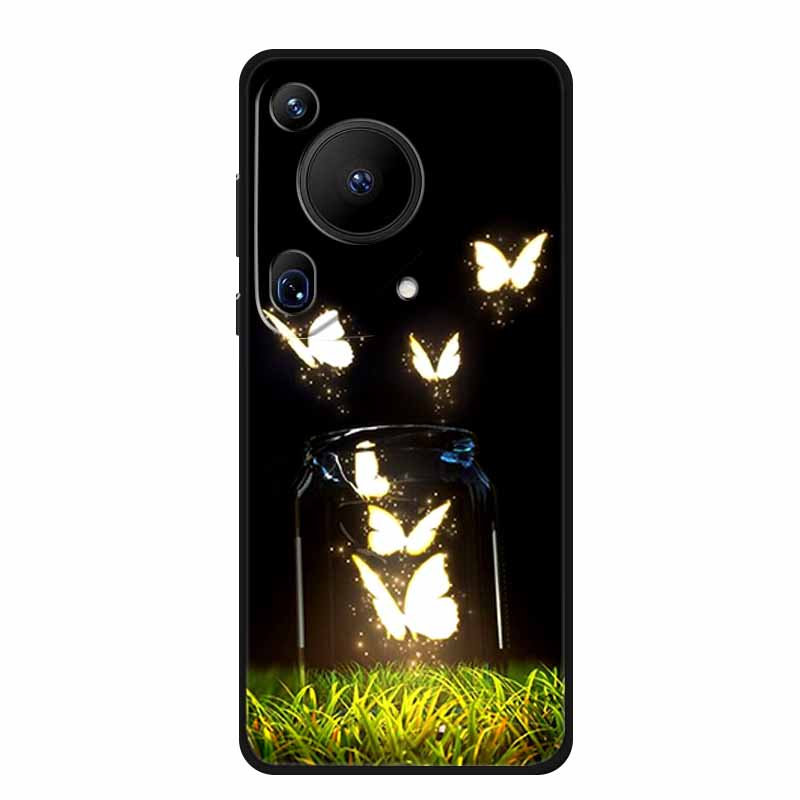 For Huawei Pura 70 Ultra Case 70Ultra Black Silicone Soft Back Cover Case For Huawei Pura 70 Ultra Phone Case Cover Pura70 Ultra