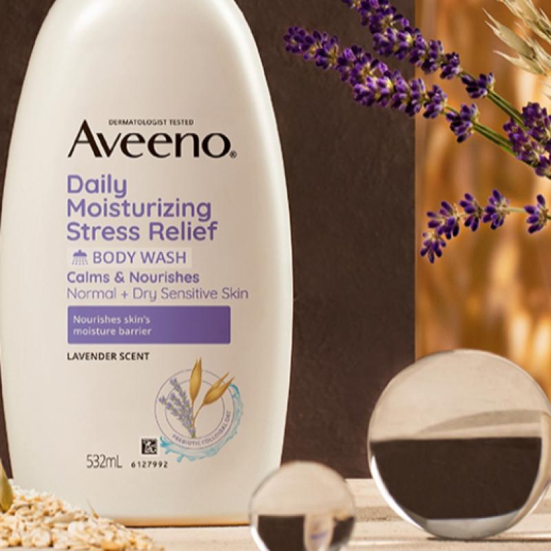 Aveeno [новый] Гель для душа Aveeno 532 мл Выберите 1 из 4 Без запаха Аромат лаванды Аромат грейпфрута Ежедневное снятие стресса Аромат лаванды 