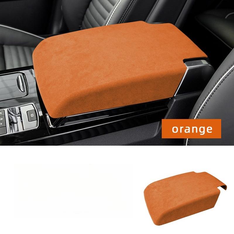 For Land Rover Discovery 5 2017‑2025 Suede Center Console Armrest Box Cover Anti‑Scratch Armrest Lid Interior Decor Trim