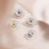 10Pcs Silicone Earring Backs Hypoallergenic Soft Clear Earring Backs Replacements Nickel Lead Free Double Safety Locking Earring Backs