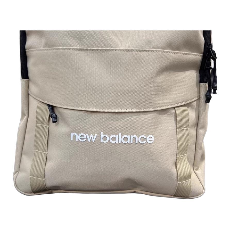 New Balance Модный Универсальный Тканевый Рюкзак с Принтом и Застежкой-Молнией Унисекс-рюкзак Цвет Off-White LAB33405-CRM