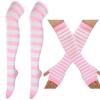 Thigh High Stockings Multi-color Casual Gloves Women Girls Striped Long Socks Over The Knee Socks