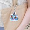 6Pcs Keychain Pendant Anime Girl Charm Car Key Chain Party Favor Backpack Accessories Holiday Gift Playful Companion