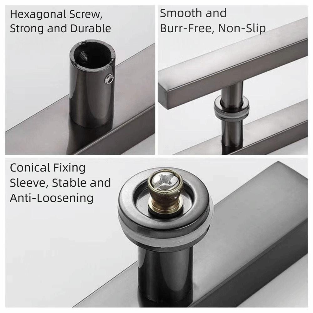 Stainless Steel Door Knob Thickened Door Handle Door Pulls Glass Door Handle Bathroom Door