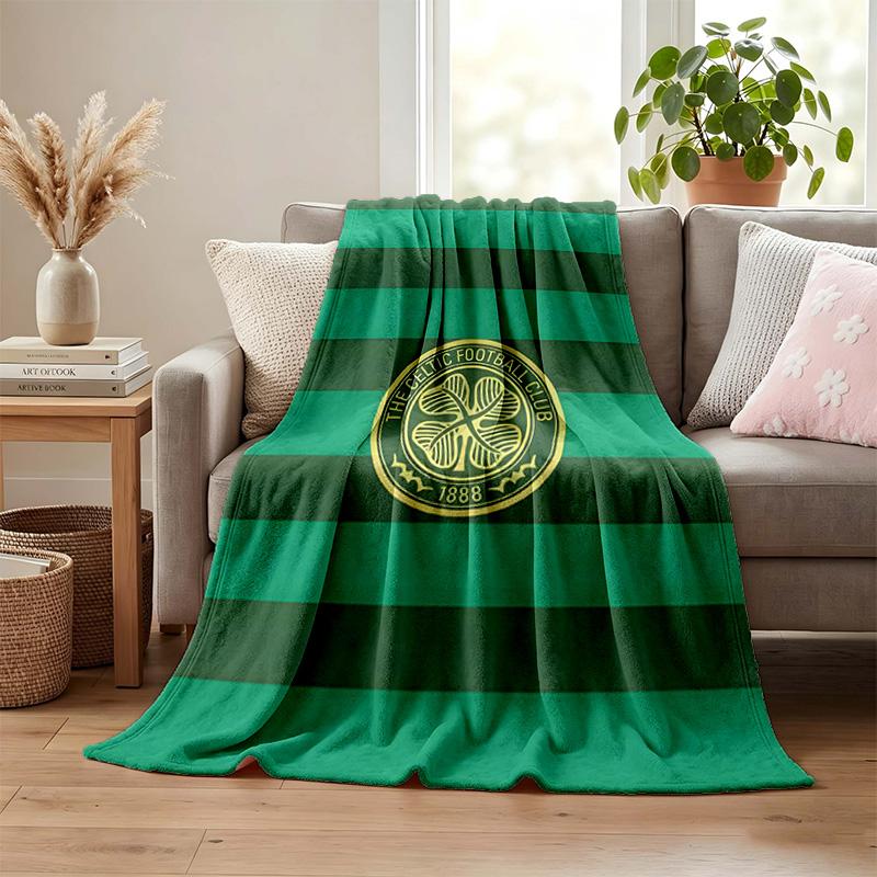 Celtic Football Club blanket Flannel Blanket Soft Cozy Plush Throw for Sofa Bed Lightweight Home Decoration