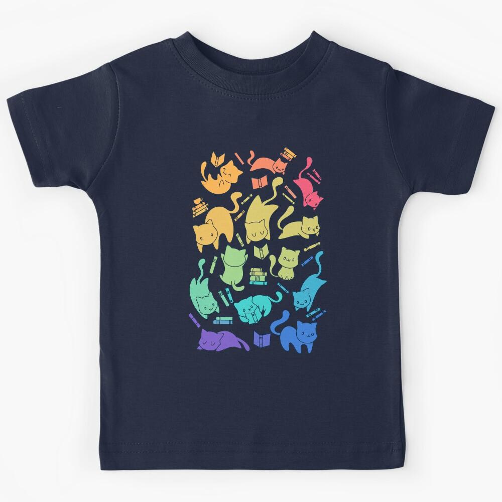 Cats & Books Kids T-Shirt