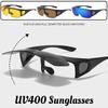 Универсальные модные солнцезащитные очки с откидной створкой UV400 для активного отдыха, велоспорта, вождения. Высококачественная защита глаз