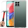 Protective Case - BOOLING - Samsung M33 5G - Transparent Silicone - Set of 2 Tempered Glass - Shockproof