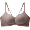 New sexy leopard print front buckle seamless underwear women's small breasts gather beautiful back bra cover