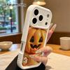 Phone case: 2D flat design suitable for iPhone 18 17 16 15 14 13 Pro protective case, Pumpkin Jack lantern, perfect Christmas and Halloween holiday gi