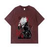 275 GSM Washed T-shirts 100% Cotton Dandadan V28 Okarun Print Unisex Heavy Cotton T Shirt