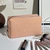Striped Cosmetic Storage Bag Large Capacity Portable Women's Toiletry Pouch for Travel Business Trip Use