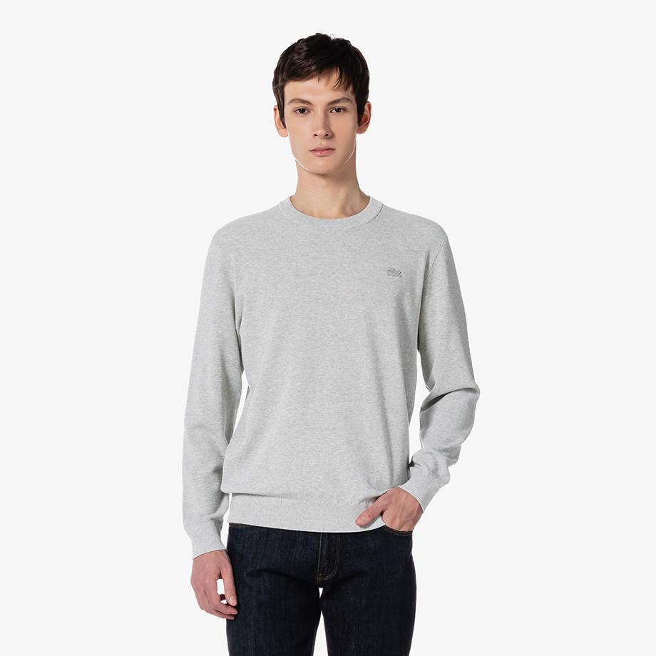 [Lacoste] Men's Basic Crewneck Pullover AH498E-55GCCA