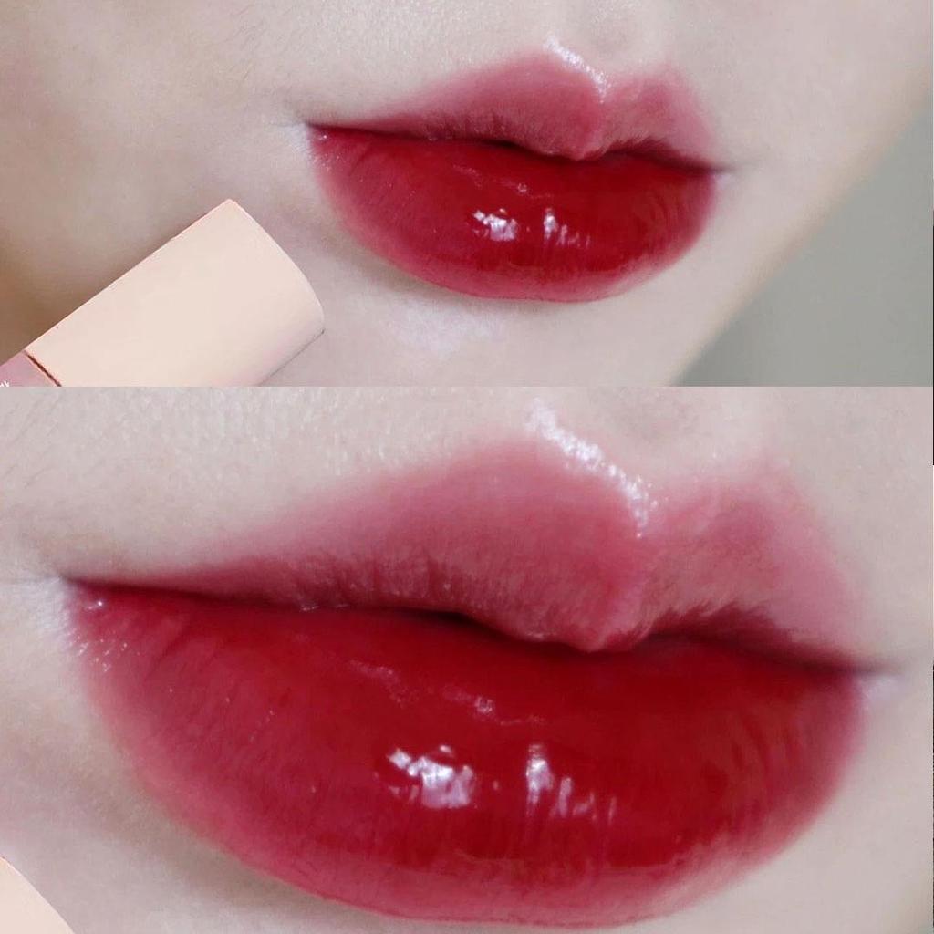 Pink Heart Tea-Tinted Gloss: Hydrating Mirror Finish, Student-Friendly, Adds a Milky Shine