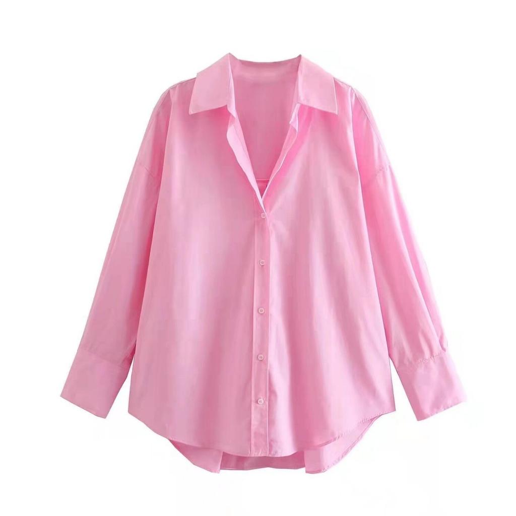 Fashion Women's Casual Long-sleeved Shirt Loose Top