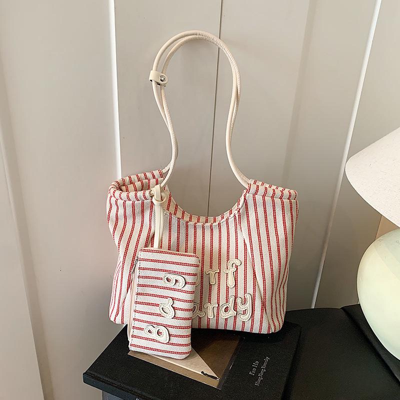 Сумки Женская Новая Модная Мода Полосатая Классная Сумка-Мессенджер для Поездок Большой Вместимости Сумка-Тоут