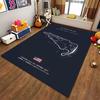 Virginia International Raceway Map Rug Suitable for use as an anti-slip game mat for living room and bedroom sofas