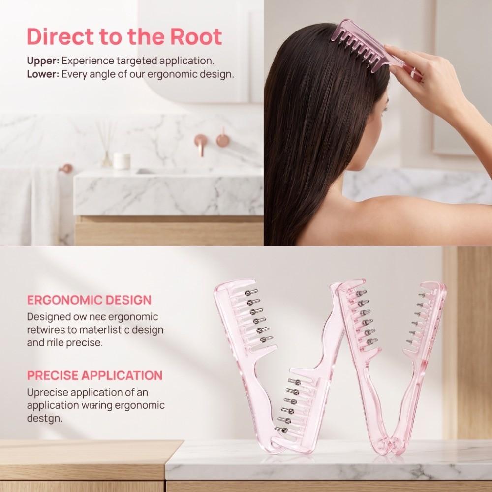 Hair Care Hair Firming Applicator Anti-Frizz Massage Guide Liquid Comb Women