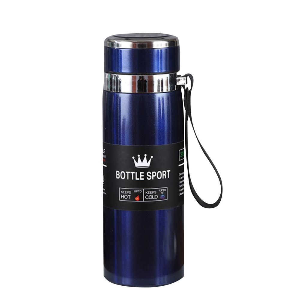 Термокружка из нержавеющей стали, портативный дорожный чайник с лямкой, большой емкости, для занятий спортом на открытом воздухе