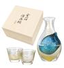 Cold Sake Glass Set Gold Leaf Made In Japan Carafe Glass 80ml 3 Pieces 300ml, G640-M60