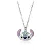 Adorable Cartoon Character Stitch Shimmering Drip Oil Jewelry Set Elegant Necklace Bracelet And Earrings For All Occasions