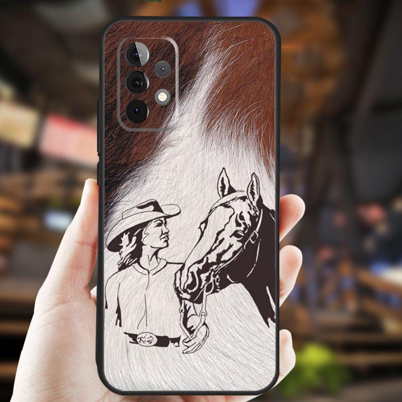 Западный ковбойский чехол для Samsung Galaxy A05 A06 A22 A53 A33 A26 A16 A56 A36 A32 A52 A54 A34 A14 A55 A15 A35