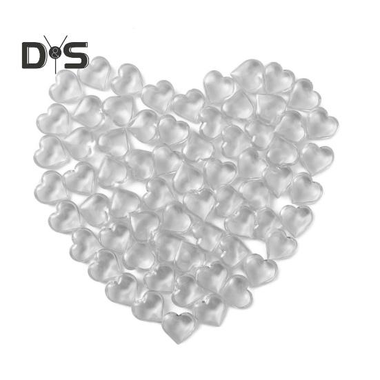 250 шт. акриловых сердечек из искусственного кристалла, полупрозрачных в форме сердца, наполнителей для ваз с искусственными драгоценными камнями для самостоятельного украшения стола на День святого Валентина, свадебной вечеринки