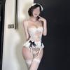 Сексуальный сексуальный горячий комбинезон маленькая грудь большая прозрачность униформа соблазн кровать муж бесплатная ночная рубашка костюм женщины