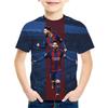 Summer New Fashionable Children's 3D Printed T-shirt Popular Football Star Messi Cool Boys and Girls Casual Short Sleeves