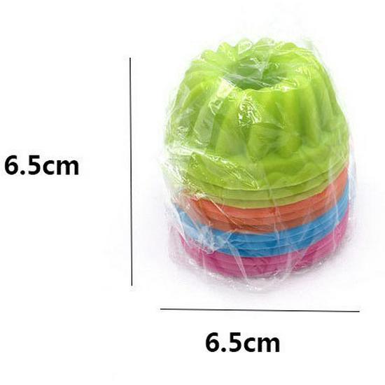 12pcs Silicone Pumpkin Muffin & Cake Cups Set for Pudding