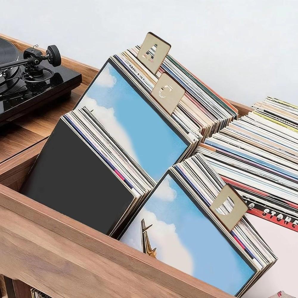 Wooden Guide Separator Holder Alphabetical a-Z Dividers File Dividers  Book Shelf